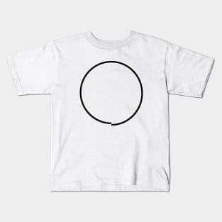 Disturbing OCD Circle Meme (black) Kids T-Shirt